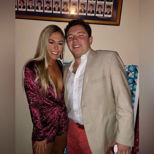 Buddy Love Maroon Velvet Romper